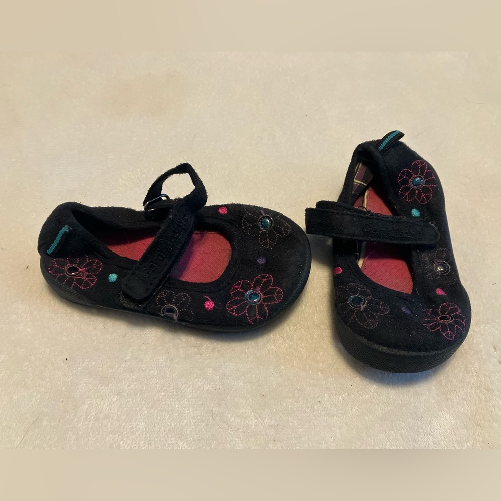 Black and Pink Dress Shoes Mary Jane Style